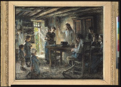 Christus met de Zachtmoedigen, 1903-04 door Leon Augustin Lhermitte